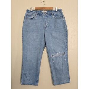 Abercrombie & Fitch The Vintage Straight High Rise Curve Love Size 33 16s